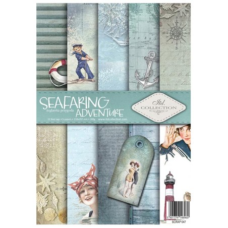 Popieriaus rinkinys "Seafaring adventure", A4, 5 lapai