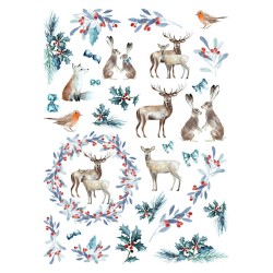 Popieriaus rinkinys "Christmas in blue", A4, 5 lapai