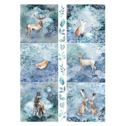Popieriaus rinkinys "Christmas in blue", A4, 5 lapai