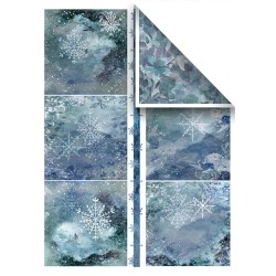 Popieriaus rinkinys "Christmas in blue", A4, 5 lapai
