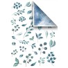 Popieriaus rinkinys "Christmas in blue", A4, 5 lapai