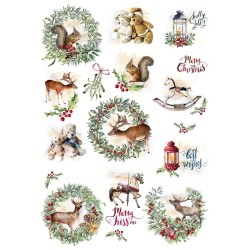 Popieriaus rinkinys "Wonderful Christmas time", A4, 5 lapai