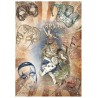 Popieriaus rinkinys "Carnival - Pierot in love", A4, 5 lapai