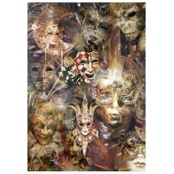 Popieriaus rinkinys "Carnival - Pierot in love", A4, 5 lapai
