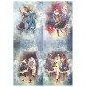 Popieriaus rinkinys "Carnival - Pierot in love", A4, 5 lapai