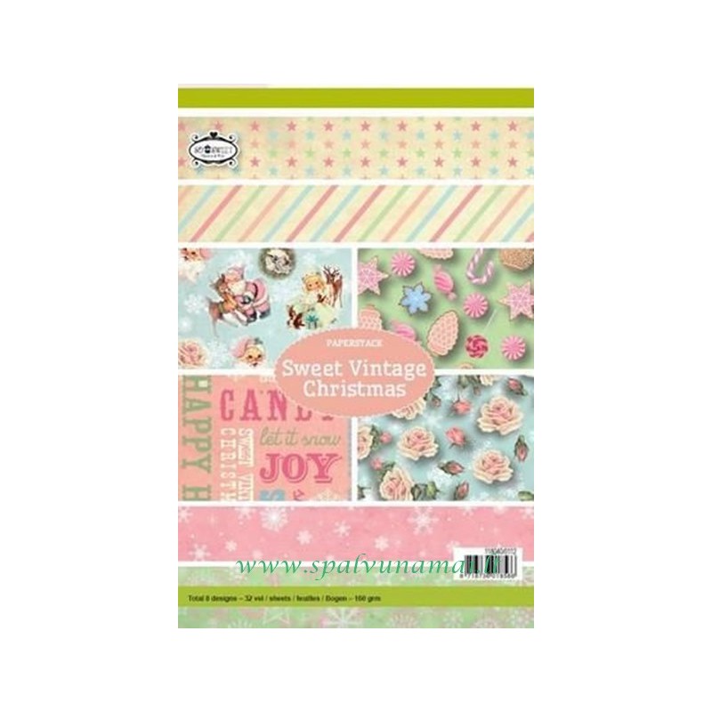 Popieriaus rinkinys "Sweet Vintage Christmas", 20x14,9cm, 32 lapai