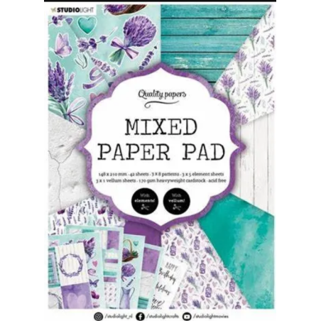 Popieriaus rinkinys "Studio Light Paper Pad 158", 14,8x21cm, 42 lapai