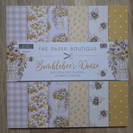 Popieriaus rinkinys "Bumblebee's Dance decorative papers" 20x20 cm