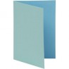 Atviruko pagrindas "Greeting Card Light/Dark Turquoise" 15x10,5cm, 10vnt.