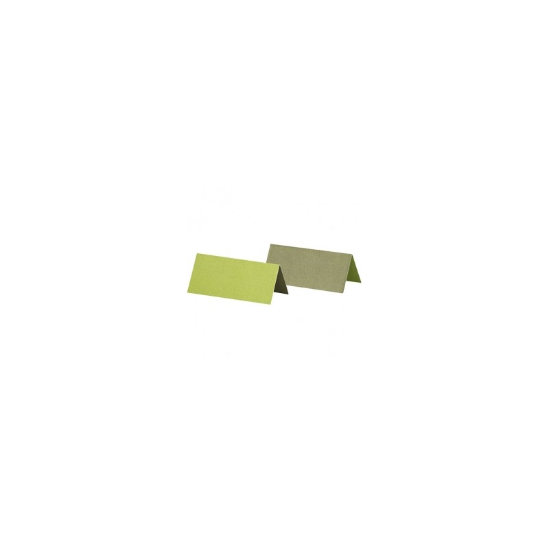Stalo kortelės pagrindas Dark Green/Lime Green 4X9cm, 25vnt.
