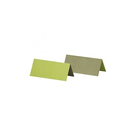 Stalo kortelės pagrindas Dark Green/Lime Green 4X9cm, 25vnt.