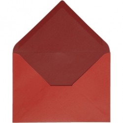 Vokas "Envelope Red/Claret" 11,5x16cm, 10vnt.