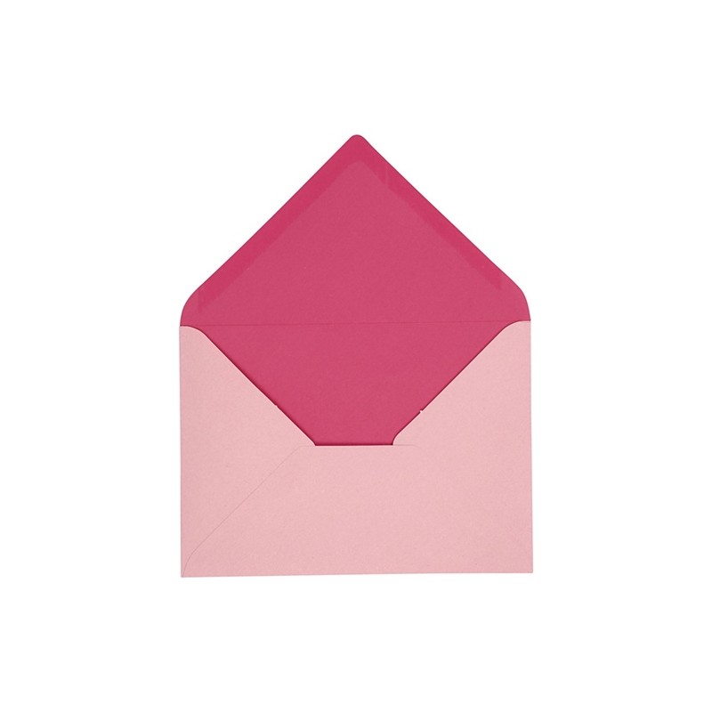 Vokas "Envelope Light Rose/Pink" 11,5x16cm, 10vnt.