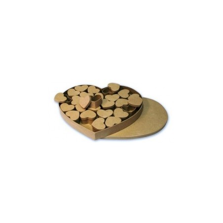 Kartoninės dėžutės dekoravimui "Heart mini", 1vnt.
