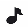 Dek. skylamušis "Music Note 15x15mm"