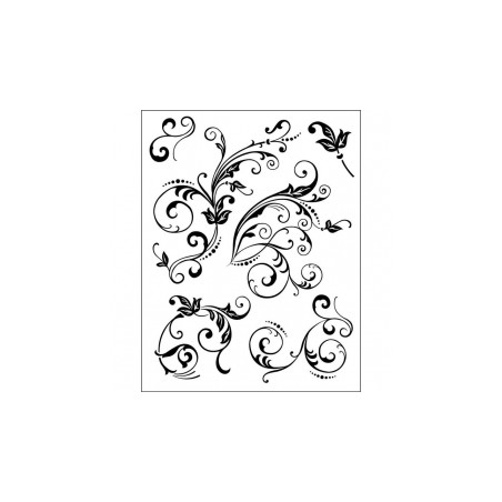 Akriliniai antspaudukai "Floral Embellishments"