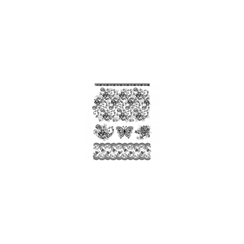 Akriliniai antspaudukai "Vintage Lace"