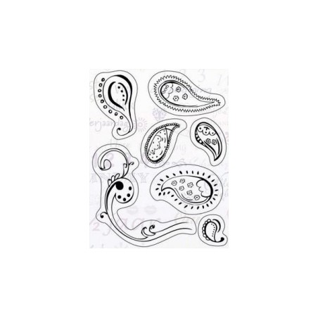 Akriliniai antspaudukai "Paisley"