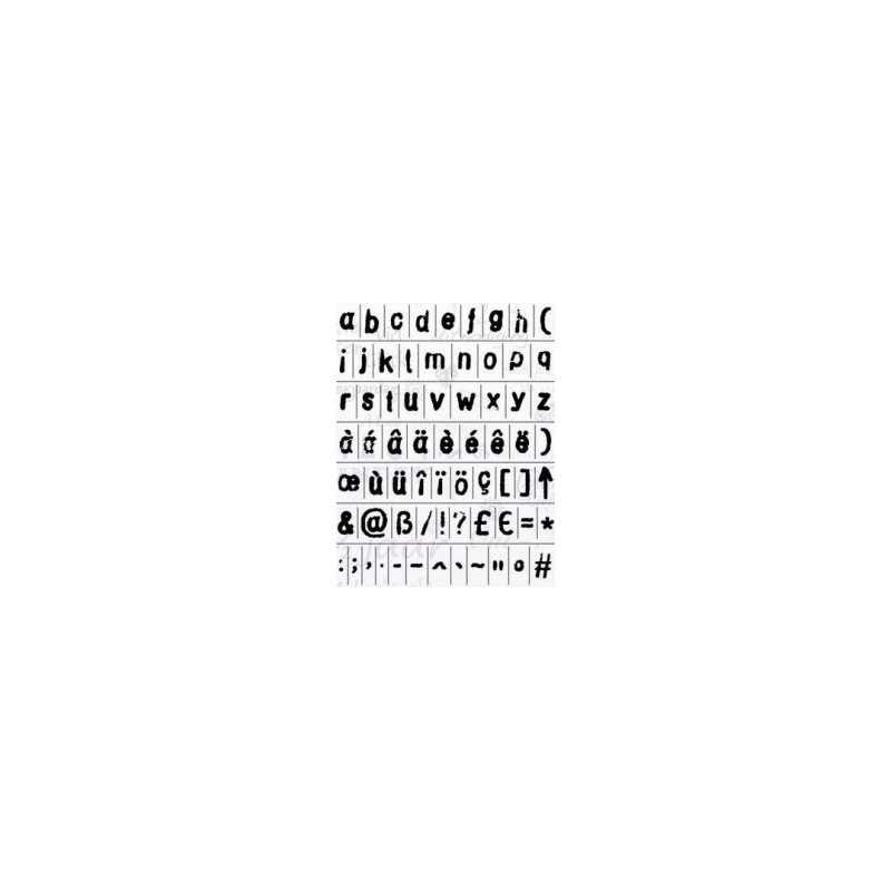 Akriliniai antspaudukai "Gothic Lower Case"
