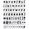 Akriliniai antspaudukai "Gothic Lower Case"
