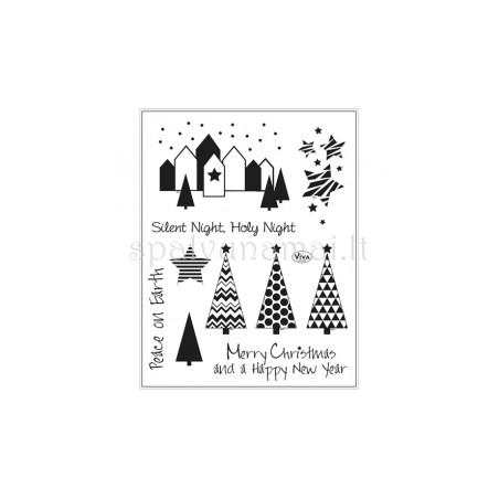 Akriliniai antspaudukai "Silent Night"