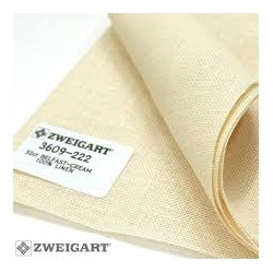 Zweigart drobė Linas Belfas 32 ct, sp. cream (222) karpoma