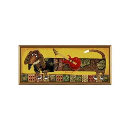 DK6031 Rinkinys siuvinėjimui karoliukais "Dachshund Rocker"