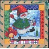 OP7511 Nova Sloboda rinkinys siuvinėjimui su perforuota kanva "New Year is coming"