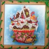OP7506 Nova Sloboda rinkinys siuvinėjimui su perforuota kanva "Holiday dessert"