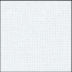 Zweigart drobė  Aida 14 ct, White (100), 40x110 cm