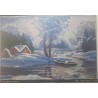 MD1043 Nova Sloboda rinkinys siuvinėjimui "Boat in the snow"