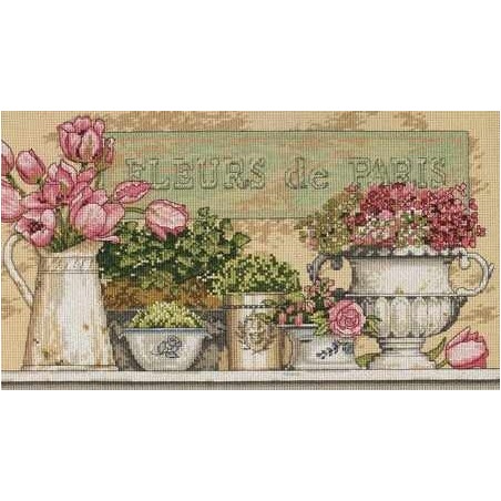 35204 Dimensions rinkinys siuvinėjimui "Flowers of Paris"