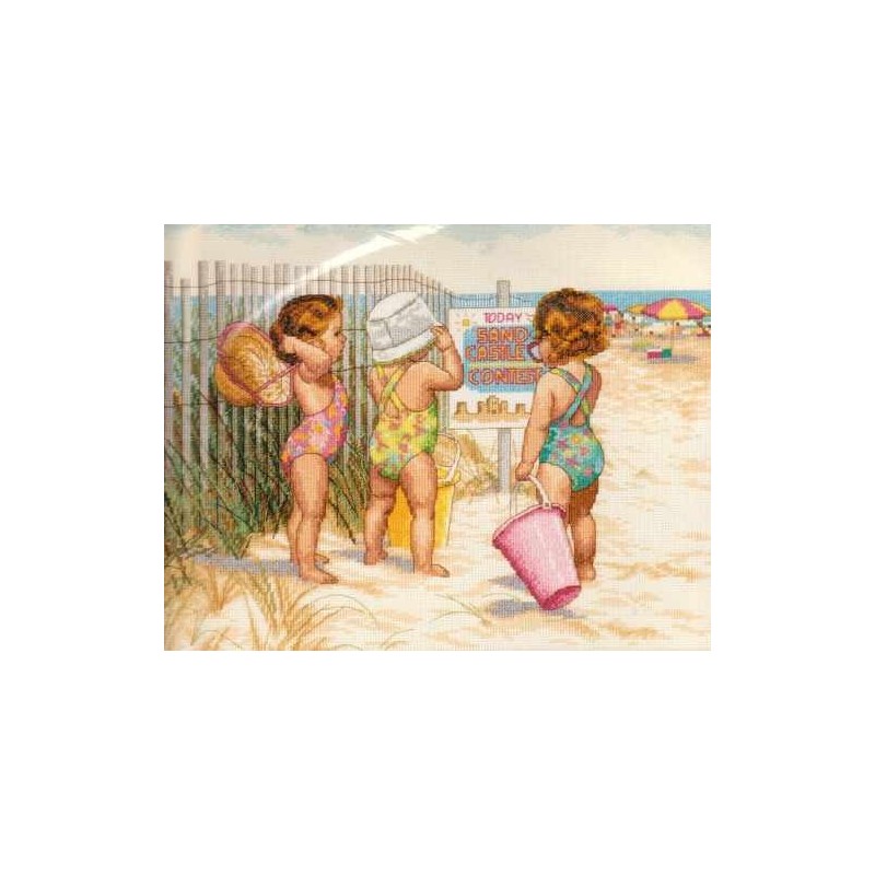 35216 Rinkinys siuvinėjimui "Beach Babies"