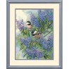 35258 Rinkinys siuvinėjimui "Chickadees and  Lilacs"