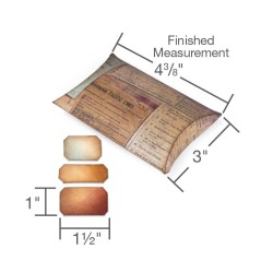 Pillow Box w/Labels iškirstukas