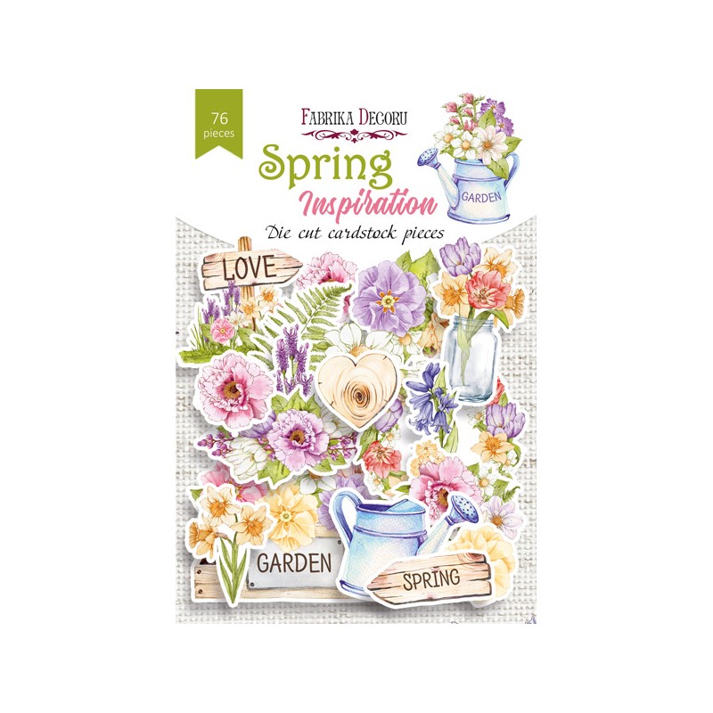 Iškirstų paveikslėlių rinkinys "Spring inspiration", 76 vnt.