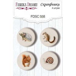 Dekoracijų rinkinys "Forest life 4", 4vnt.
