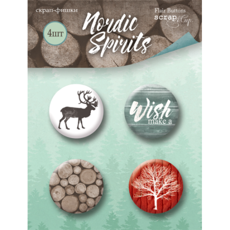 Dekoracijų rinkinys "Nordic Spirits", 4vnt.