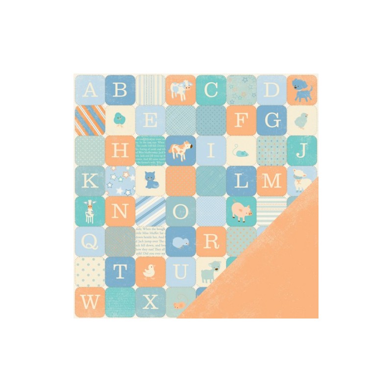 Popierius Making Memories "Making Memories: Pitter Patter - Oliver Alphabet"