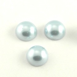 Akrilinis kabošonas "Melsvas perlas 14mm", 10 vnt.