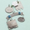 Metaliniai papuošimai "Friends Embossed Charms"