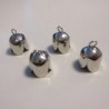 Metalinis varpelis "Brass Bell Cap 13mm platinum", 1vnt.