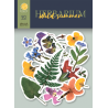 Iškirstų paveikslėlių rinkinys "Herbarium Wild summer", 90 vnt.