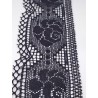 Nėrinių juostelė "Black rose", 1m