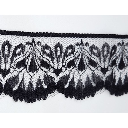 Nėrinių juostelė "Black", 1m
