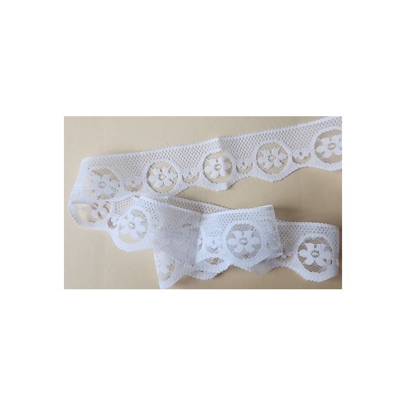 Nėrinių juostelė "White", 1m