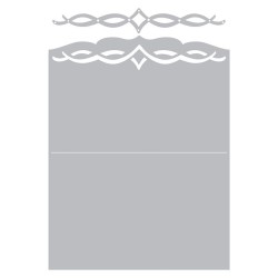 Kirtimo formelių rinkinys "Sizzix thinlits- Card Elegant edge"