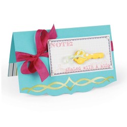 Kirtimo formelių rinkinys "Sizzix thinlits- Card Elegant edge"