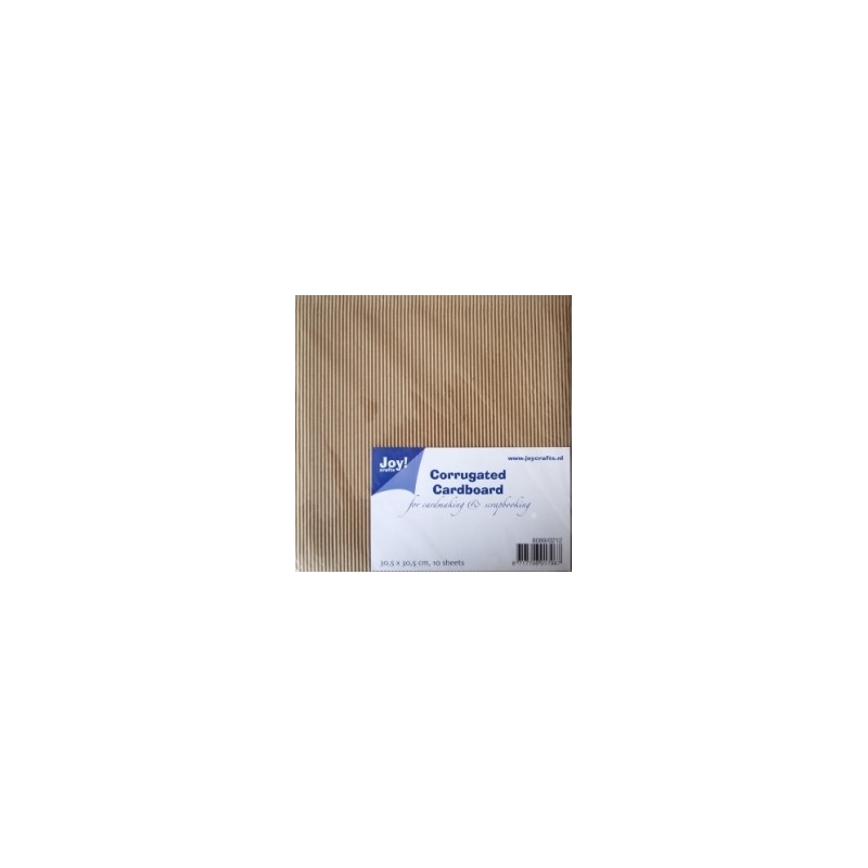 Kartonas "Corrugated Cardboard Ribbel Kraft Karton E-Flute/large" 30,5x30,5cm, 10vnt.