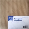 Kartonas "Corrugated Cardboard Ribbel Kraft Karton E-Flute/large" 30,5x30,5cm, 10vnt.